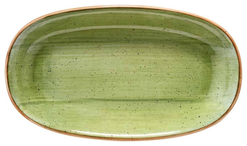 Bonna Aura Therapy Gourmet Platte oval 19x11cm grün - 12 Stück Bonna Aura Therapy Gourmet Platte oval 19x11cm grün - 12 Stück