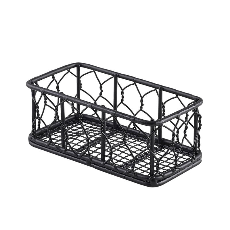 Drahtkorb / Servierkorb schwarz - 14x7x5,5cm (6 Stk.) Drahtkorb / Servierkorb schwarz - 14x7x5,5cm (6 Stk.)
