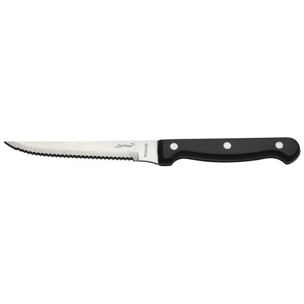 Steakmesser mit schwarzem Griff - 22cm (12 Stk.) Steakmesser mit schwarzem Griff - 22cm (12 Stk.)