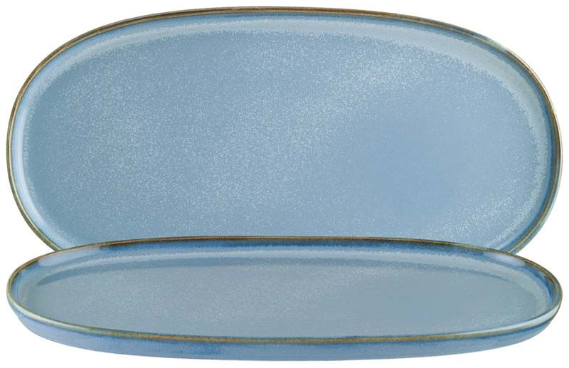 Bonna Sky Hygge Platte oval 34x23cm blau - 6 Stück