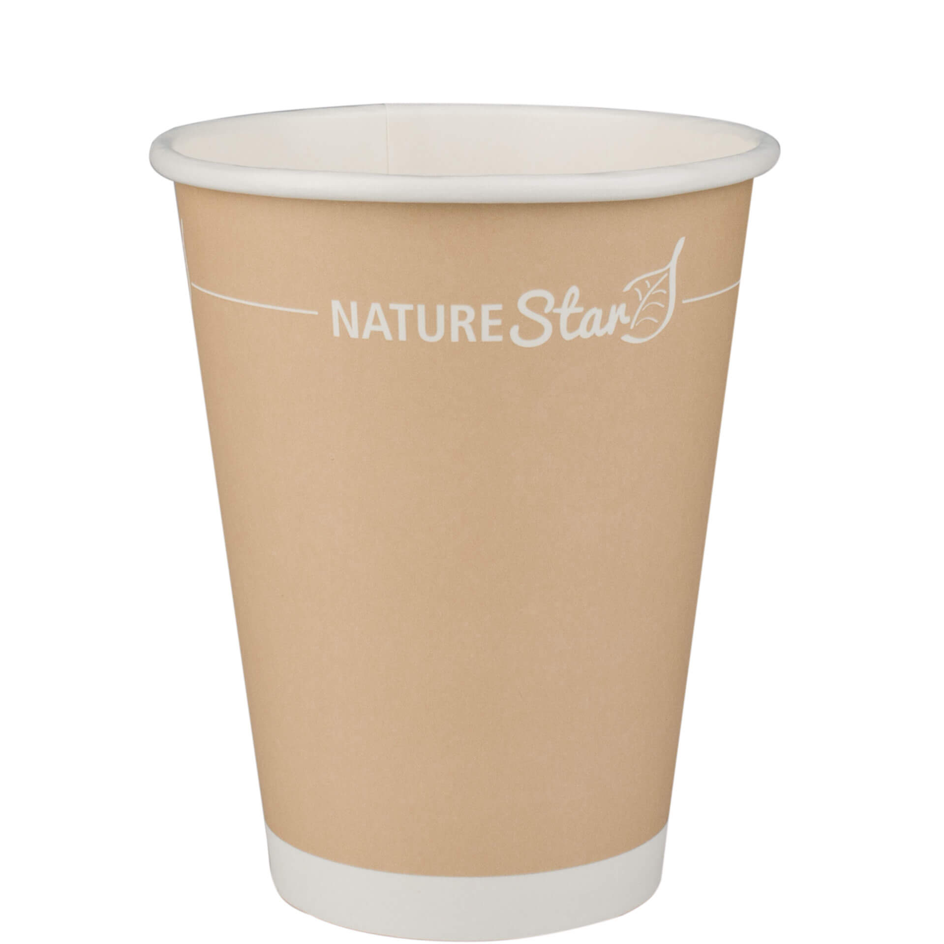 Kaffeebecher Papier, braun - 300ml, 9cm (50 Stk.)