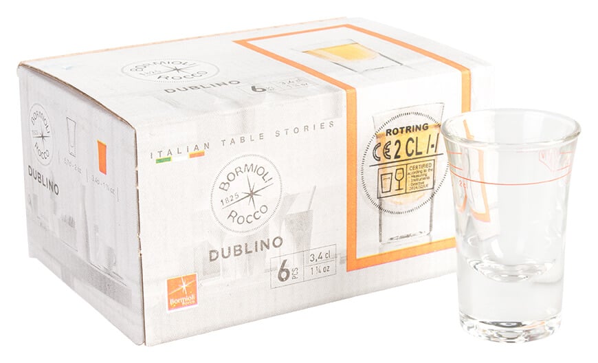 Stamper Dublino - 34ml, 2cl Eiche (6 Stk.)