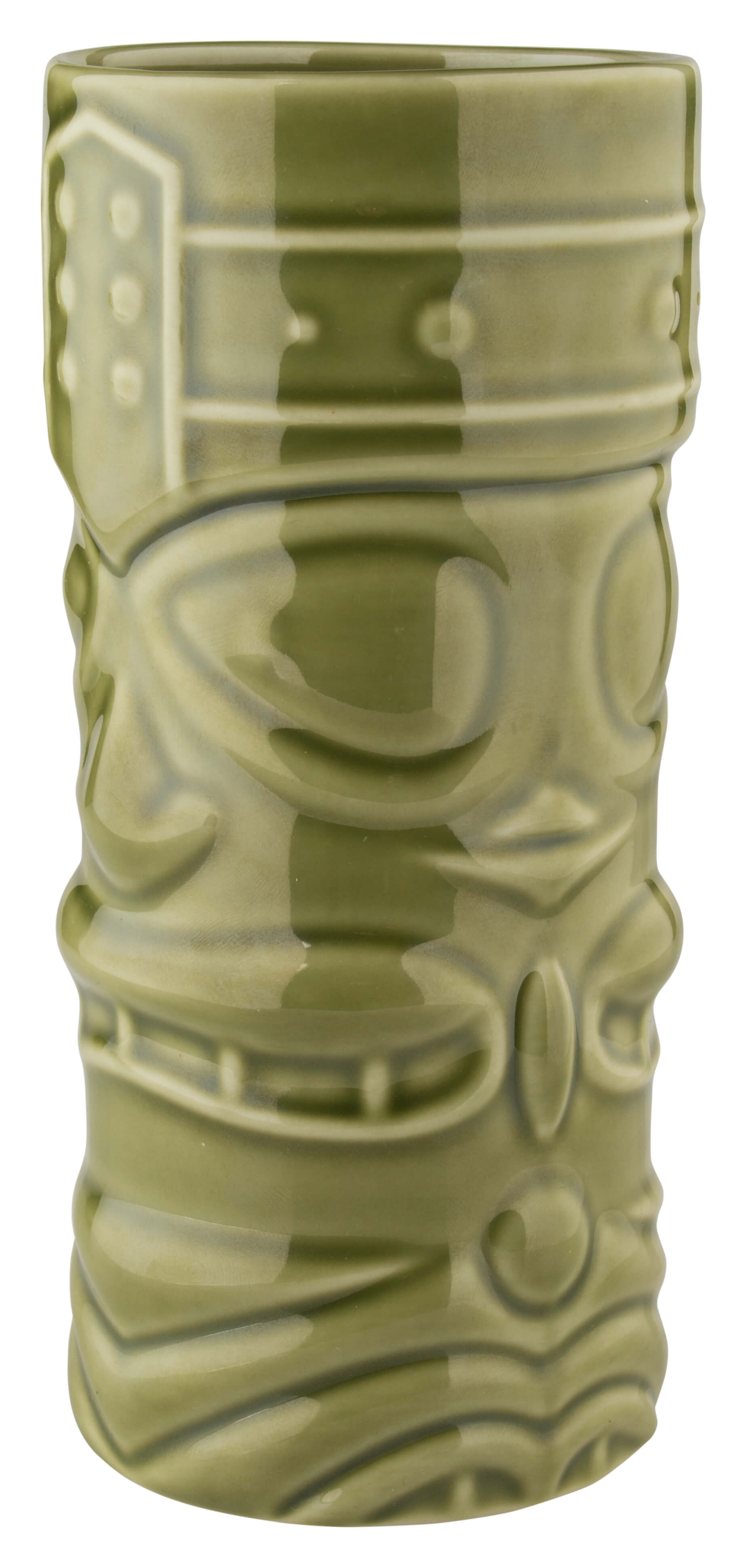 Tiki Becher Face, grün - 400ml