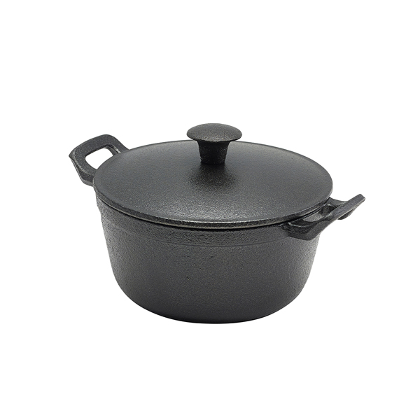 Mini-Topf mit Deckel, Gusseisen - 660ml (6 Stk.)