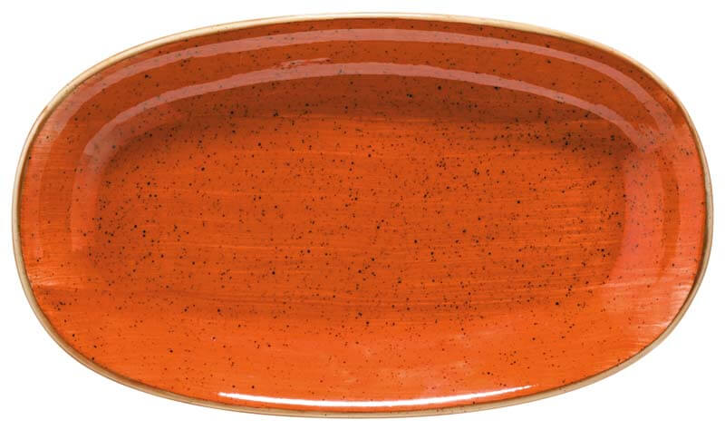 Bonna Aura Terracotta Gourmet Platte oval 24x14cm orange - 12 Stück Bonna Aura Terracotta Gourmet Platte oval 24x14cm orange - 12 Stück