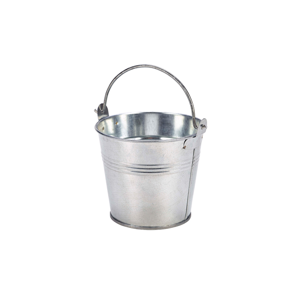 Serviereimer, verzinkter Stahl - 10cm/500ml (12 Stk.) Serviereimer, verzinkter Stahl - 10cm/500ml (12 Stk.)