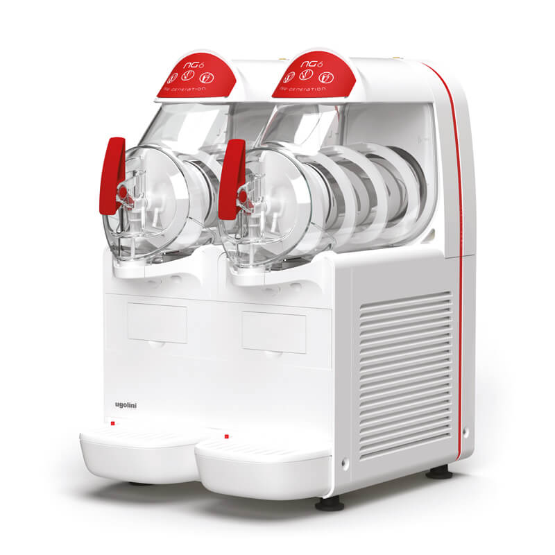 Slusheis Maschine Granitor® NG Easy 6-2 White R290, 2 x 6 Ltr. Behälter