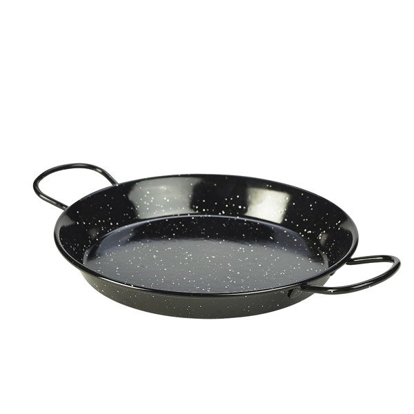 Paella-Pfanne, Emaille schwarz - 26cm (6 Stk.) Paella-Pfanne, Emaille schwarz - 26cm (6 Stk.)