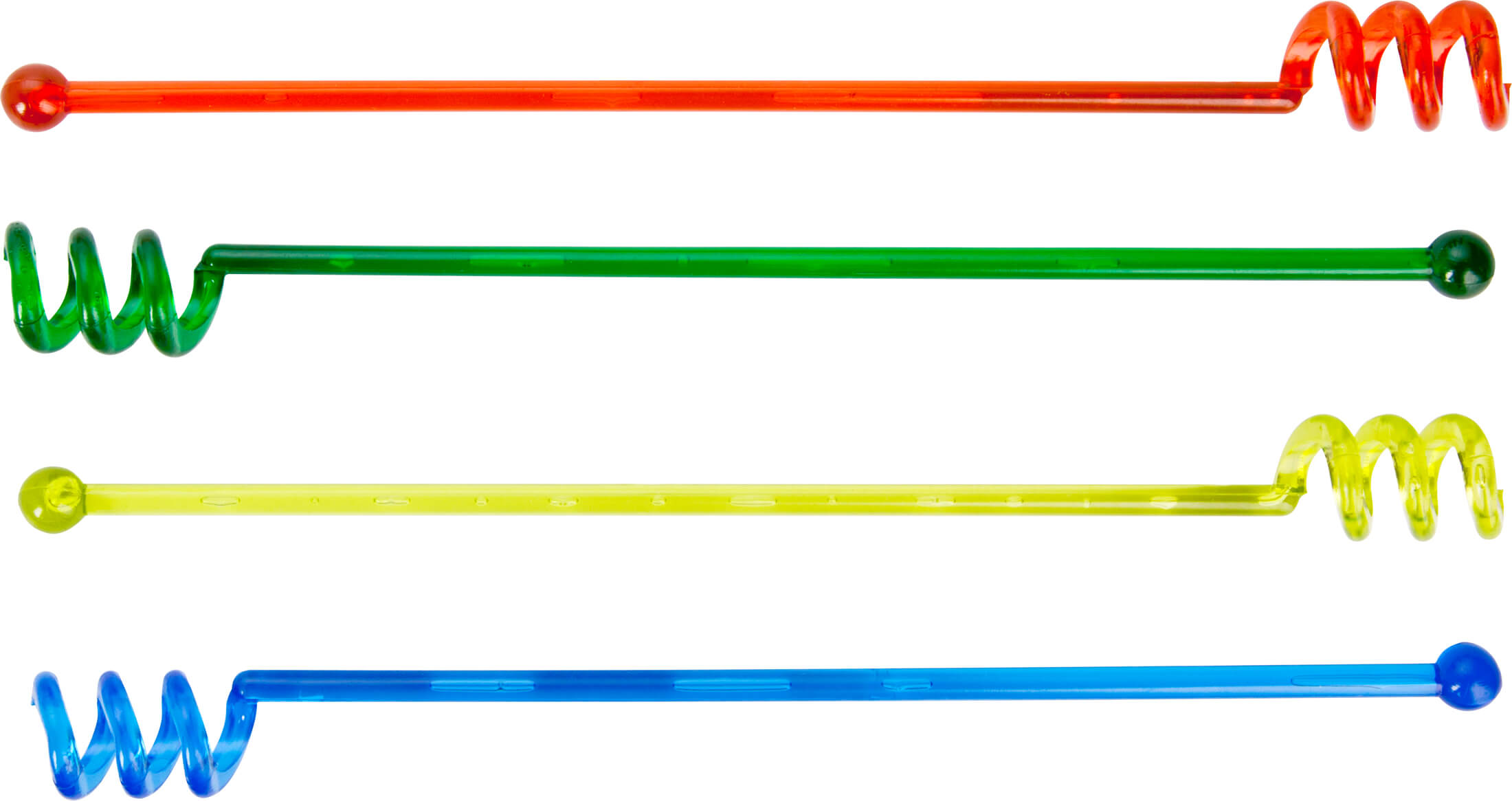 Cocktailrührer Spindel bunt - 1,5 x 18,5cm (200Stk.)