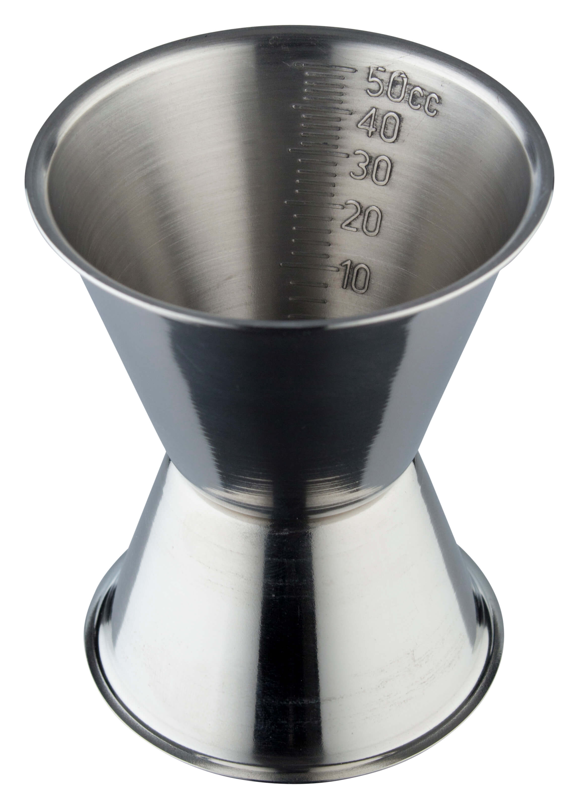 Doppelmessbecher 30/50ml, Skalierung - Edelstahl