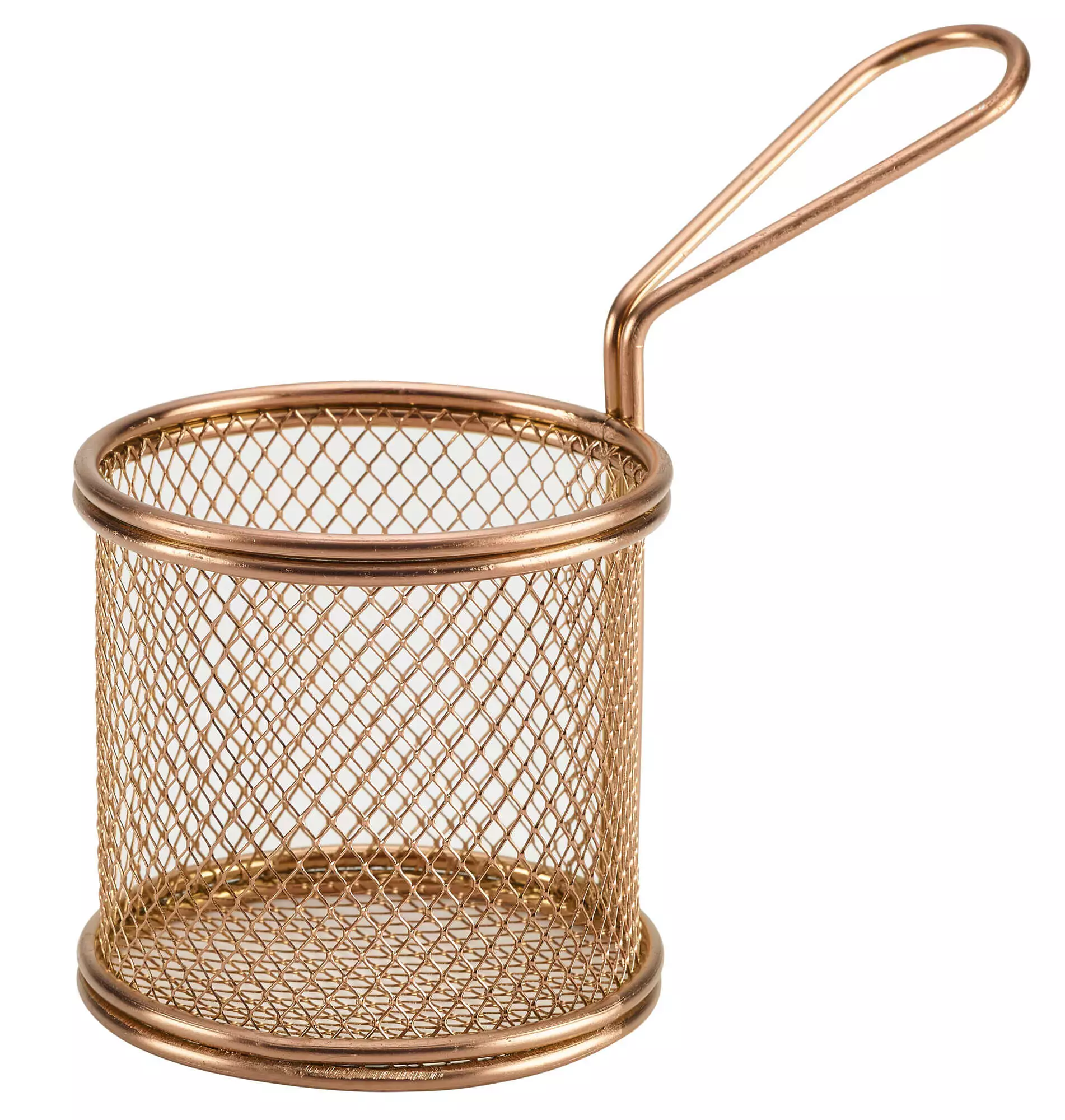 Servierkörbchen rund, Edelstahl kupferfarben- 9,3x9cm Servierkörbchen rund, Edelstahl kupferfarben- 9,3x9cm