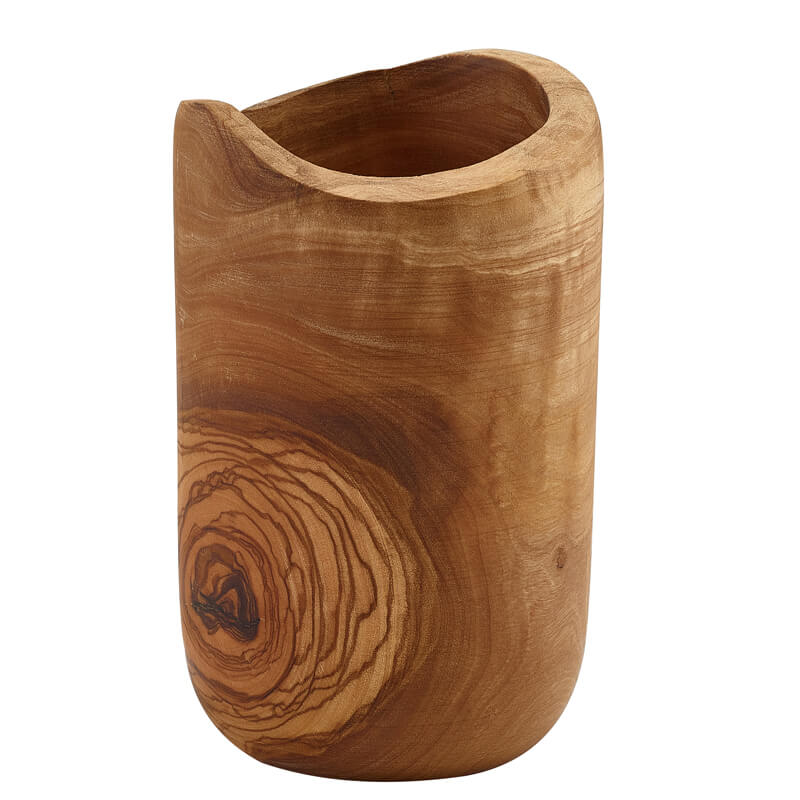 Besteckhalter aus Olivenholz - 8x13cm Besteckhalter aus Olivenholz - 8x13cm