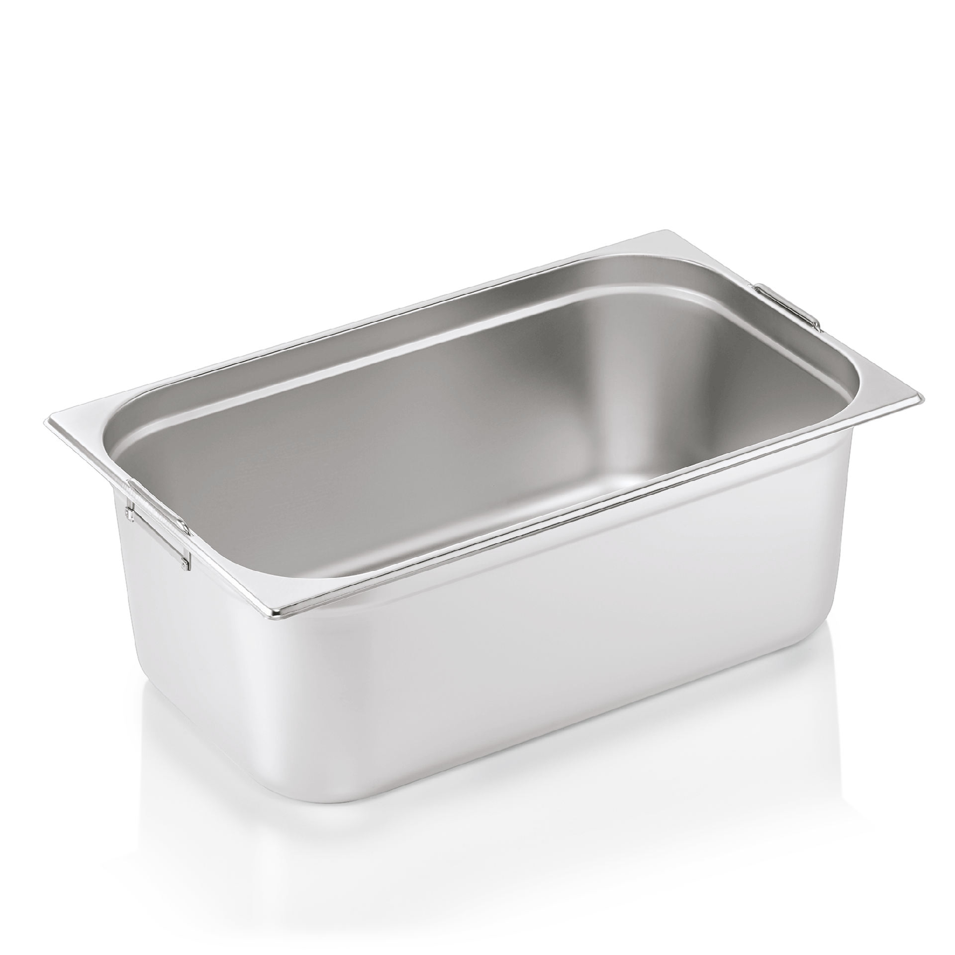GN 1/1 Behälter, mit Fallgriffen, CNS - 20cm (Serie GN CORE)