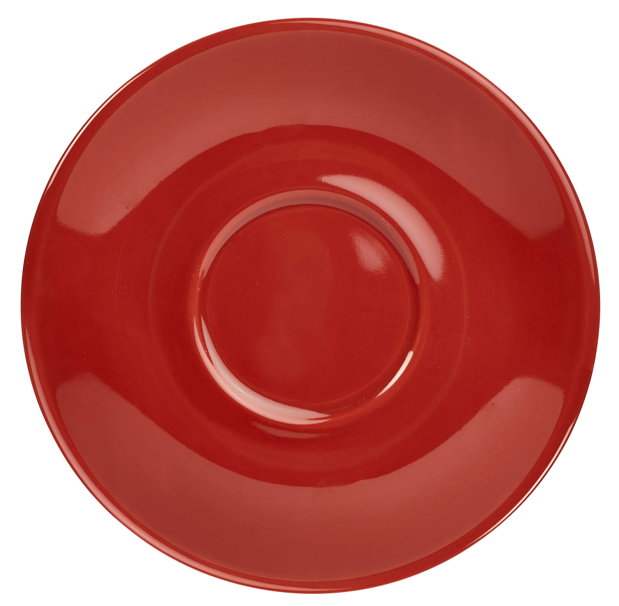Untertasse rot - 16cm (6 Stk.)