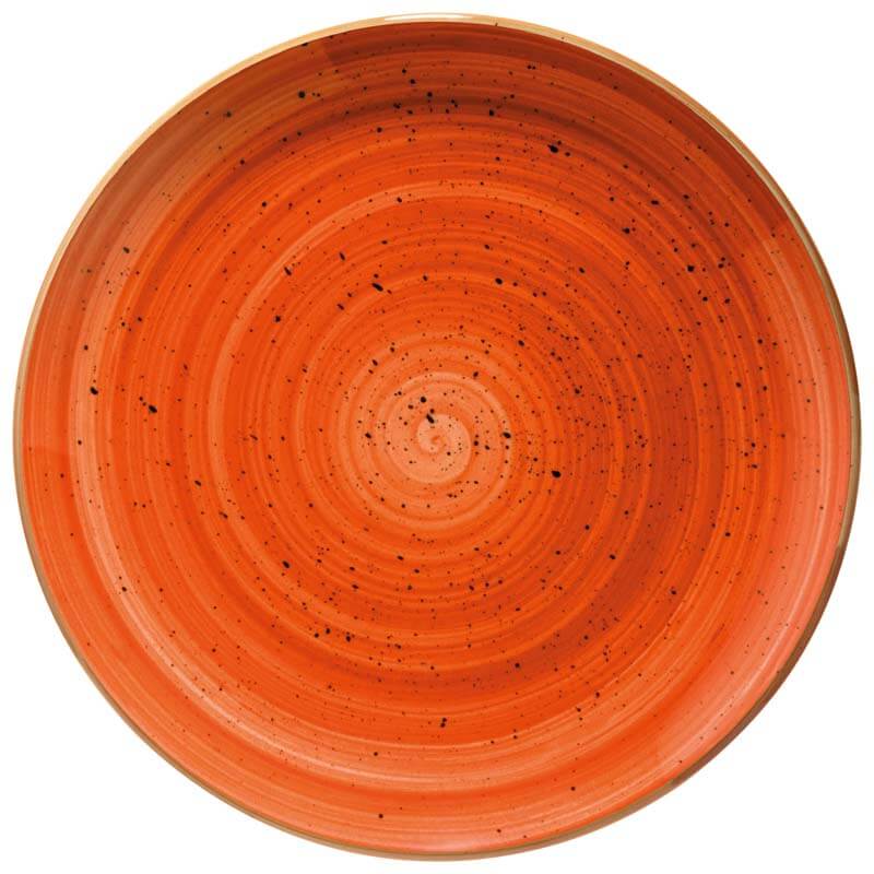 Bonna Aura Terracotta Gourmet Teller flach 27cm orange - 12 Stück