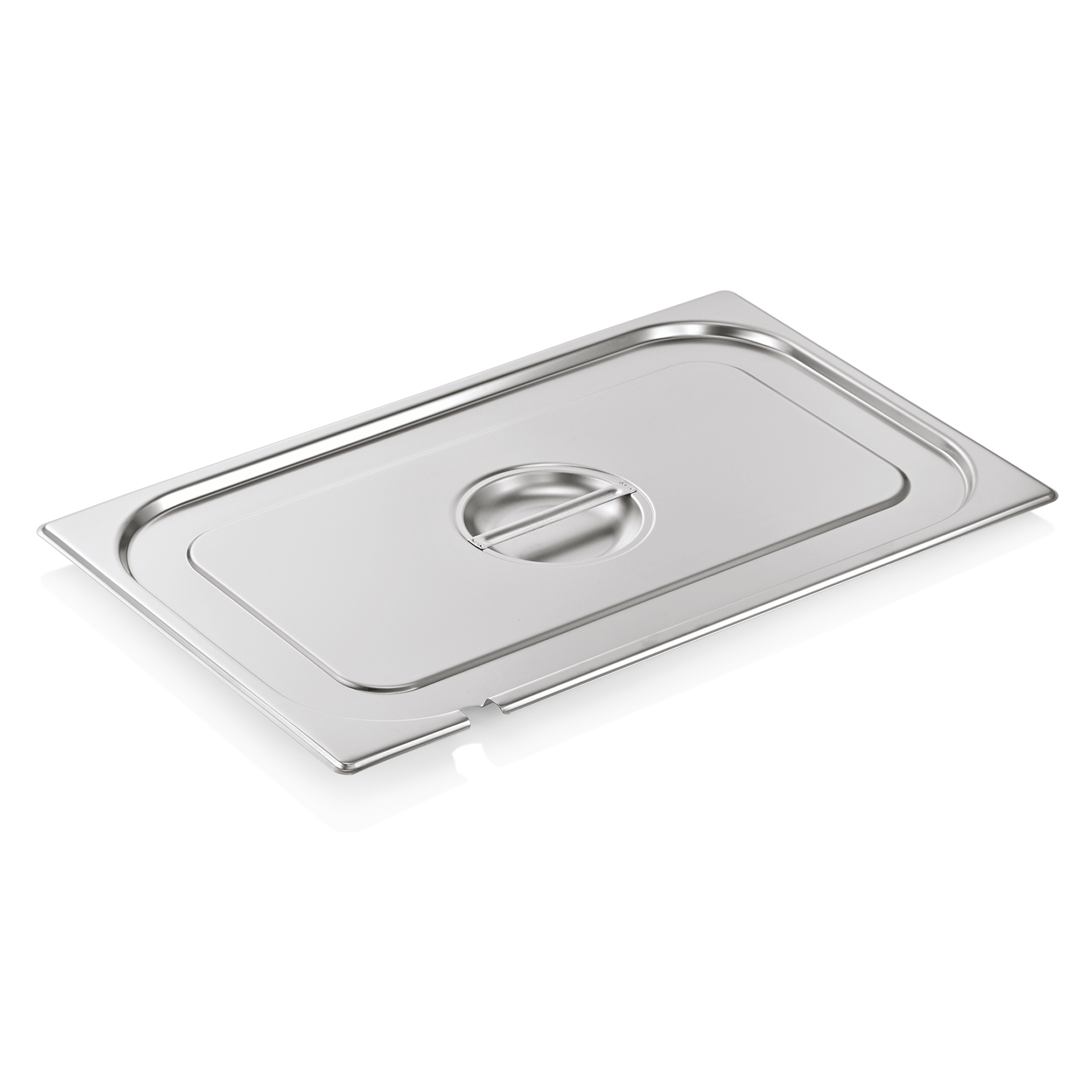 GN 1/1 Deckel, mit Löffelaussparung, CNS 18/8 (Serie GN SELECT) GN 1/1 Deckel, mit Löffelaussparung, CNS 18/8 (Serie GN SELECT)