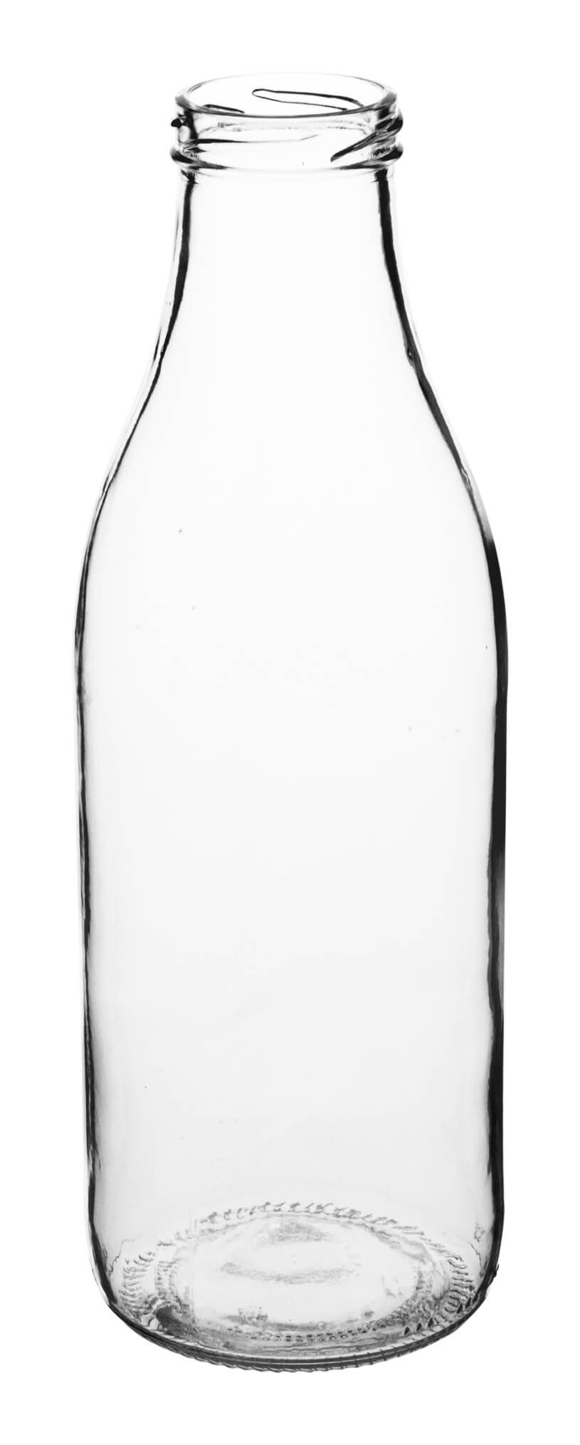 Glasflasche - Weithals klar 1000ml