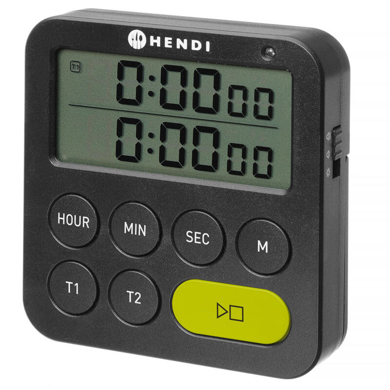 Timer doppelt / Küchentimer - ABS-Kunststoff