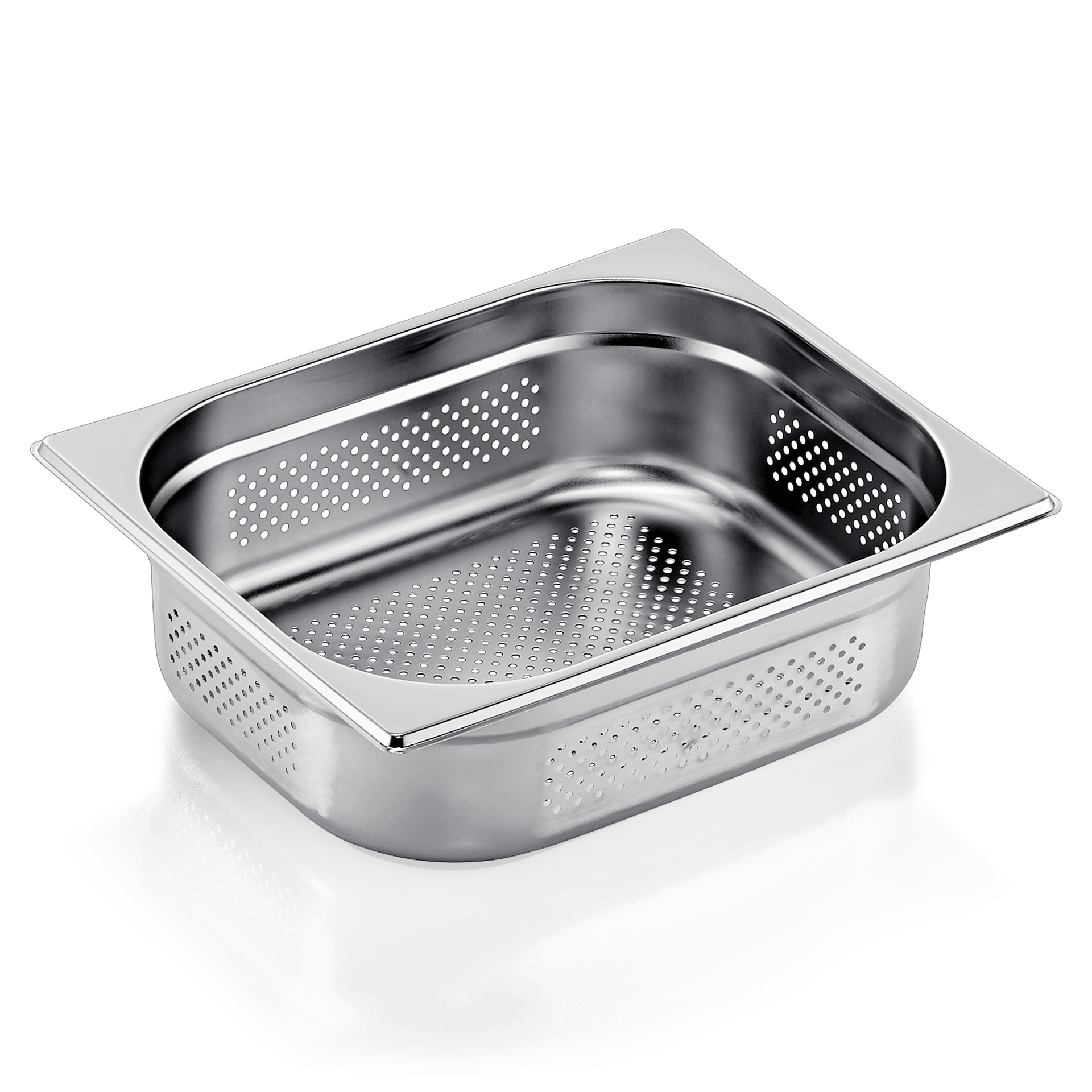 GN 1/2 Behälter, mit Seiten- & Bodenlochung,CNS, GN ESSENTIALS - 10cm (6 Stk.)