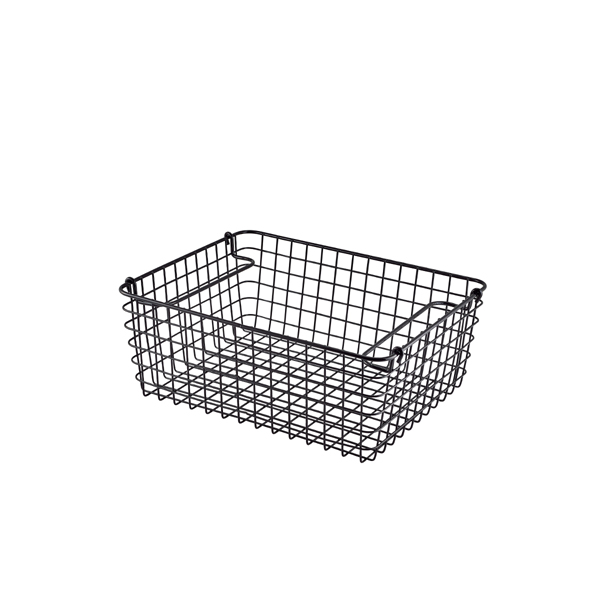 GN 1/2 Präsentationskorb, Draht - schwarz