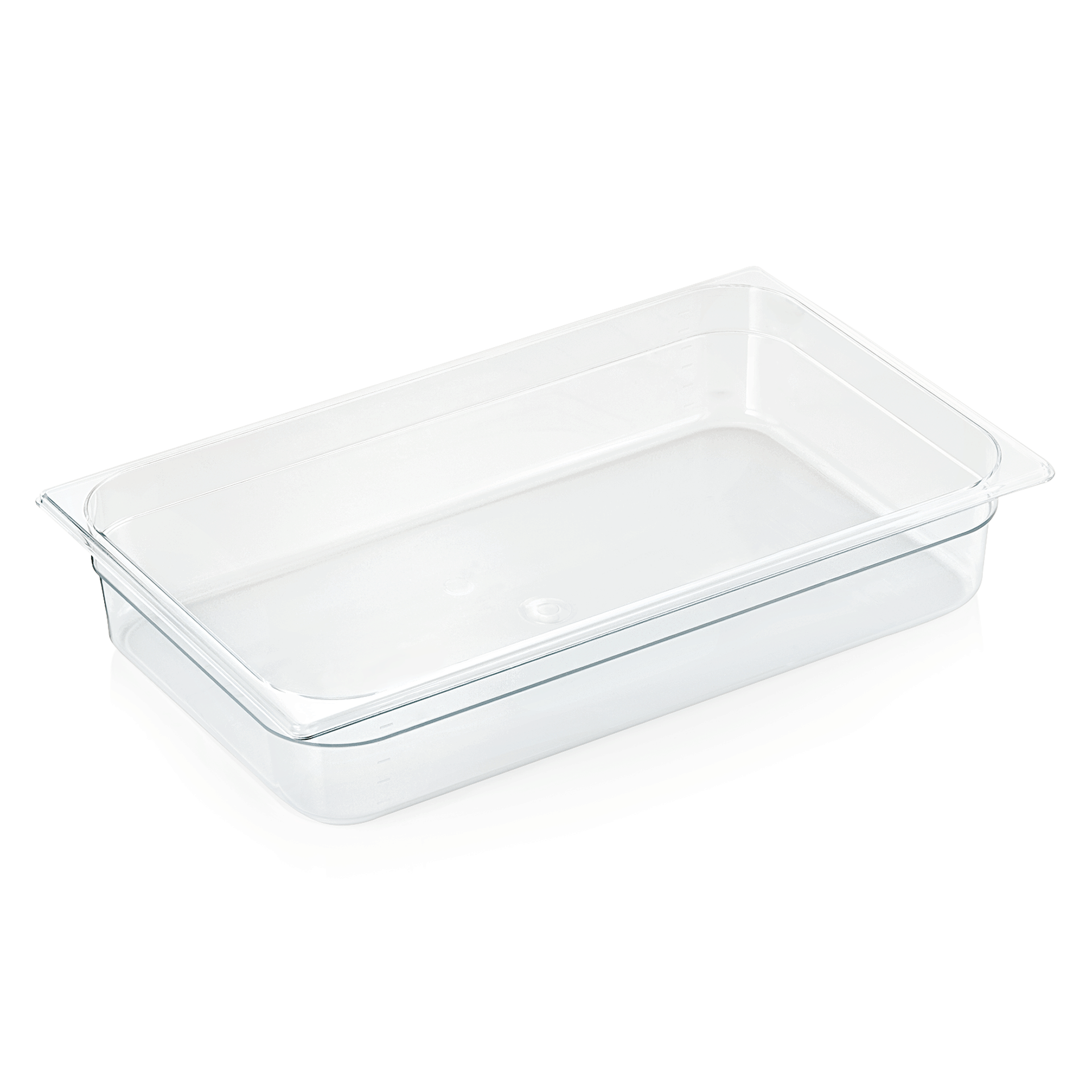 GN 1/1 Behälter mit Skalierung, Polycarbonat transparent - H 10cm (Serie GN 94) GN 1/1 Behälter mit Skalierung, Polycarbonat transparent - H 10cm (Serie GN 94)