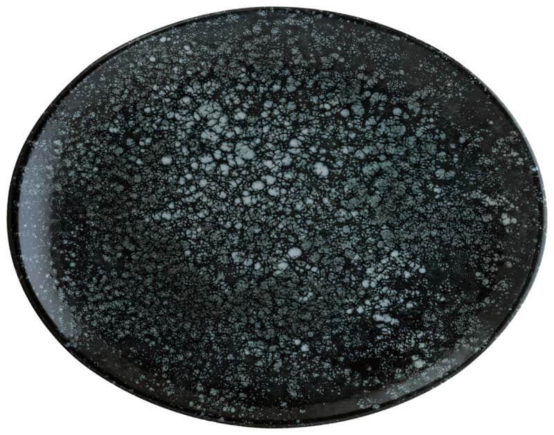 Bonna Cosmos Black Moove Platte oval 31x24cm schwarz - 6 Stück Bonna Cosmos Black Moove Platte oval 31x24cm schwarz - 6 Stück