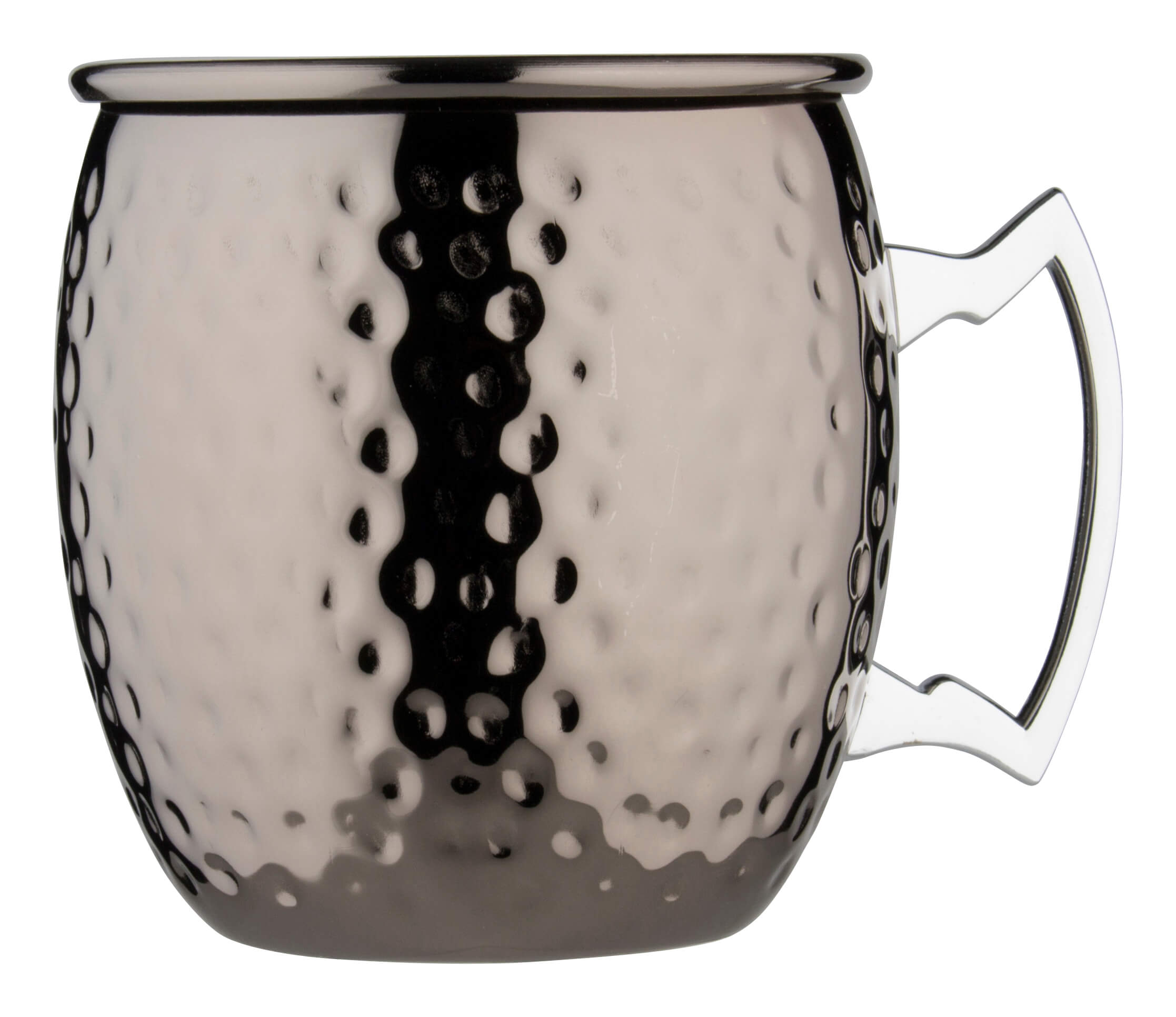 Edelstahlbecher Moscow Mule, gunmetal black, hammered - 550ml