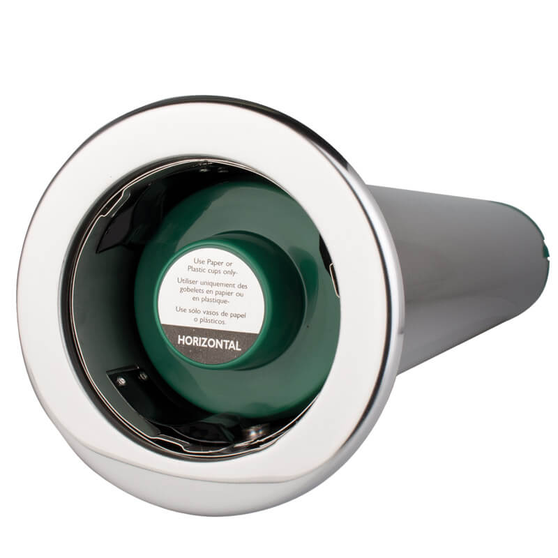 Becherspender Edelstahl, horizontal - small (56-81mm Becher) Becherspender Edelstahl, horizontal - small (56-81mm Becher)