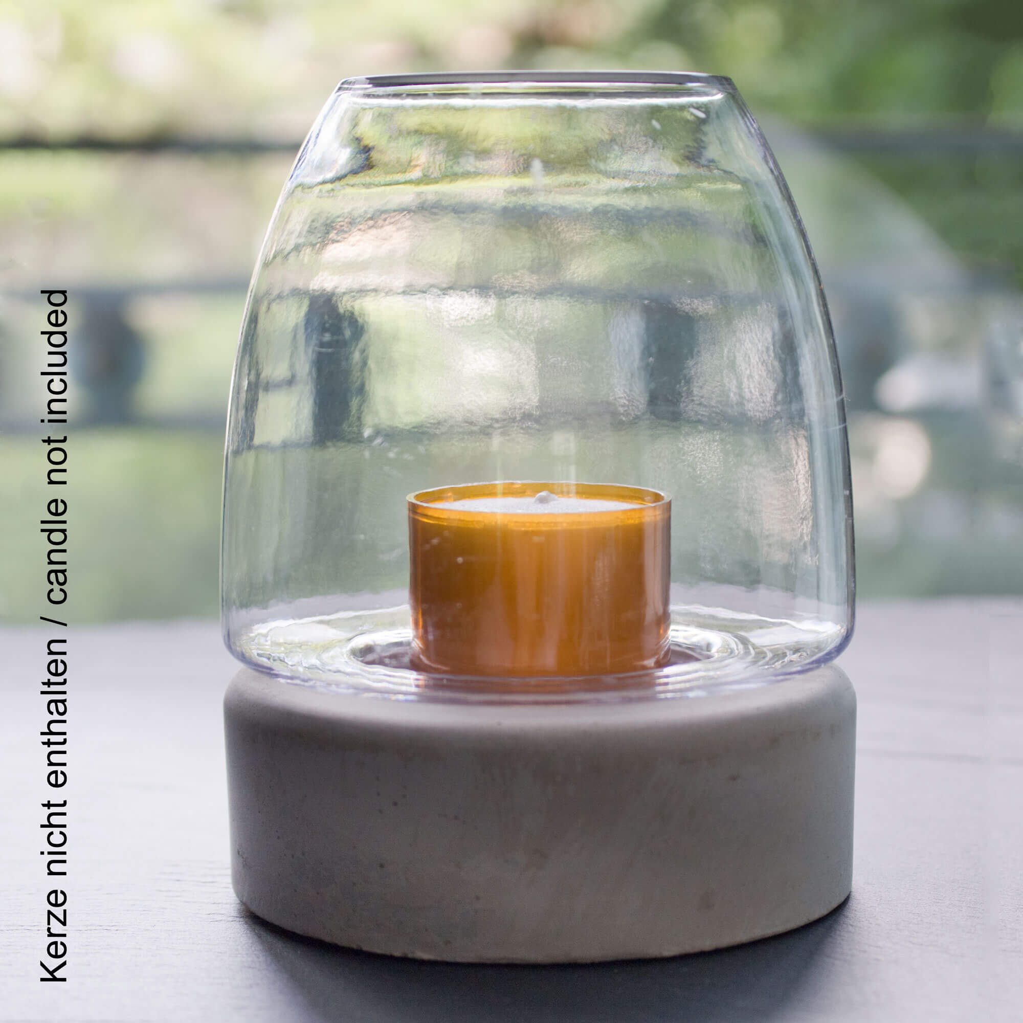 Relight Kerzenhalter Outdoor, Bolsius, Beton und Kunststoff - 13,8x9,9cm (4 Stk.)