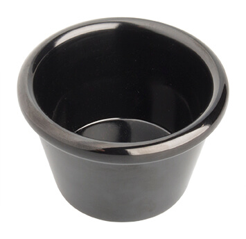 Dipschale Melamin, schwarz - 43ml Dipschale Melamin, schwarz - 43ml