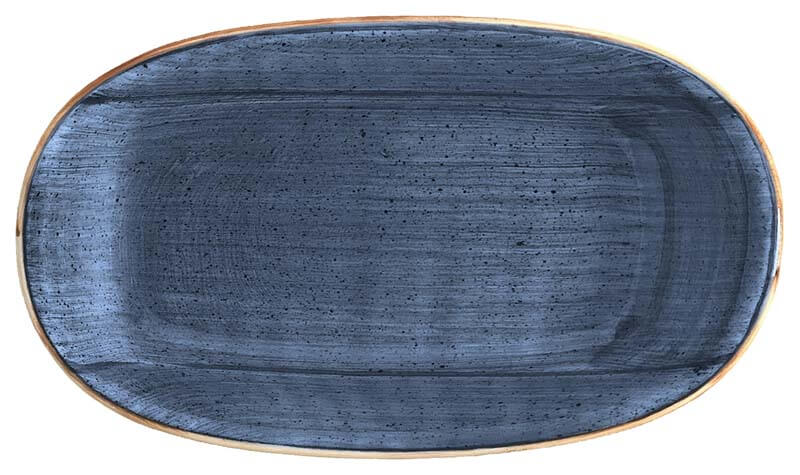 Bonna Aura Dusk Gourmet Platte oval 19x11cm blau - 12 Stück Bonna Aura Dusk Gourmet Platte oval 19x11cm blau - 12 Stück