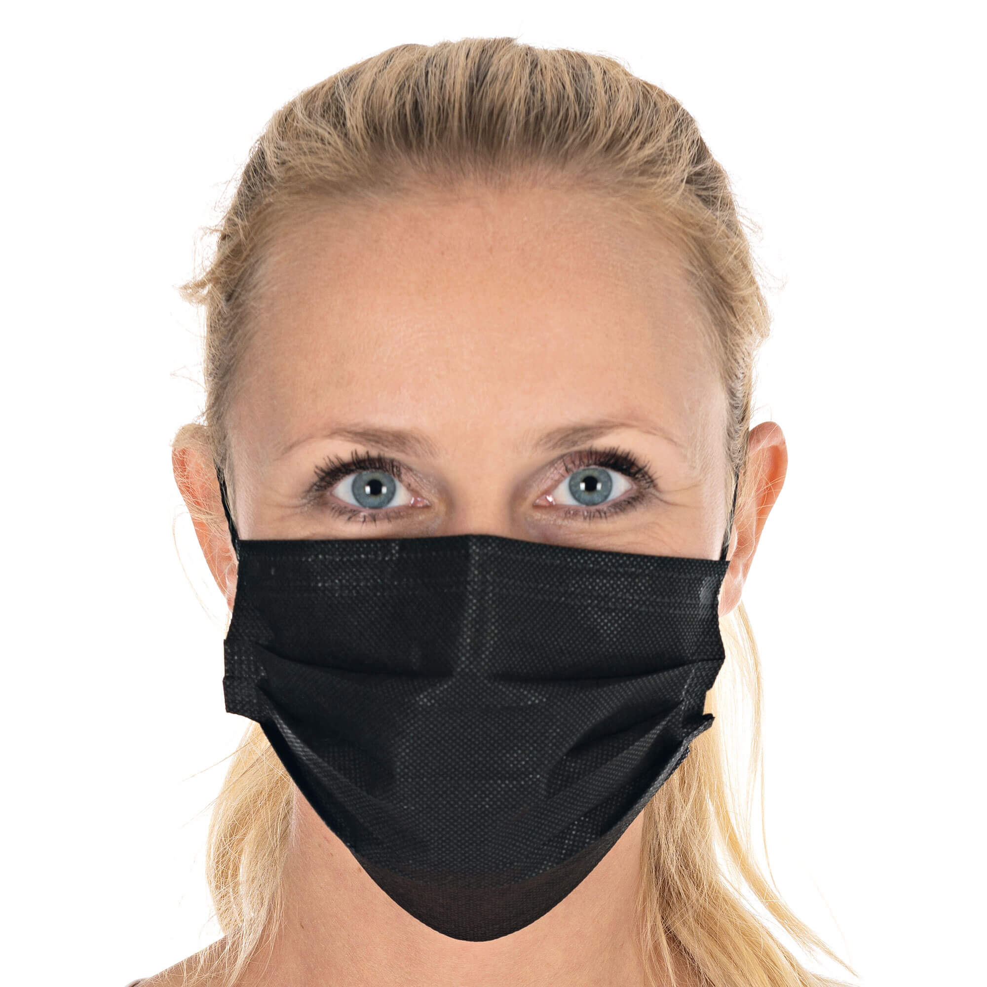 Mundschutz / OP -Maske, 3 lagig, Typ II (98%), PP - schwarz (50 Stk.)