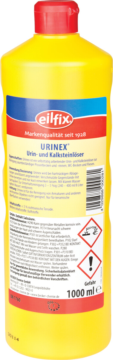 Urinex Urin- und Kalksteinentferner flüssig, Eilfix - 1,0l