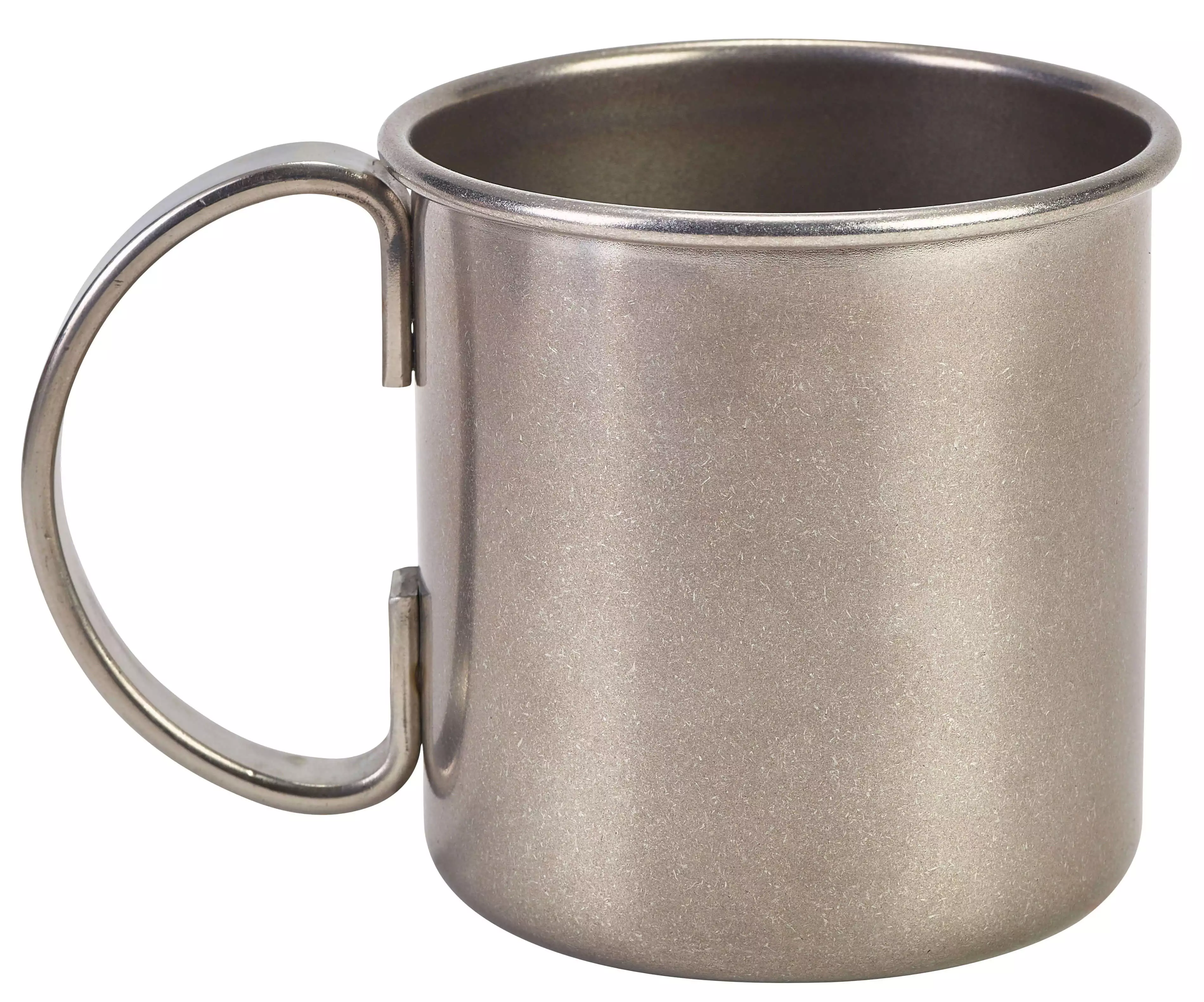 Moscow Mule Becher zylindrisch, Vintage Edelstahl - 500ml Moscow Mule Becher zylindrisch, Vintage Edelstahl - 500ml
