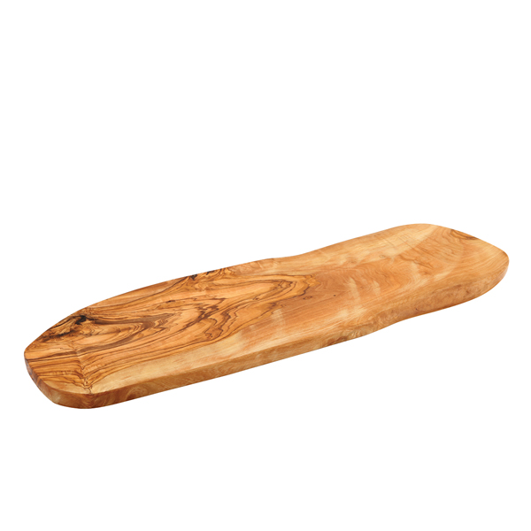 Rustikale Platte aus Olivenholz - ca. 55x13cm