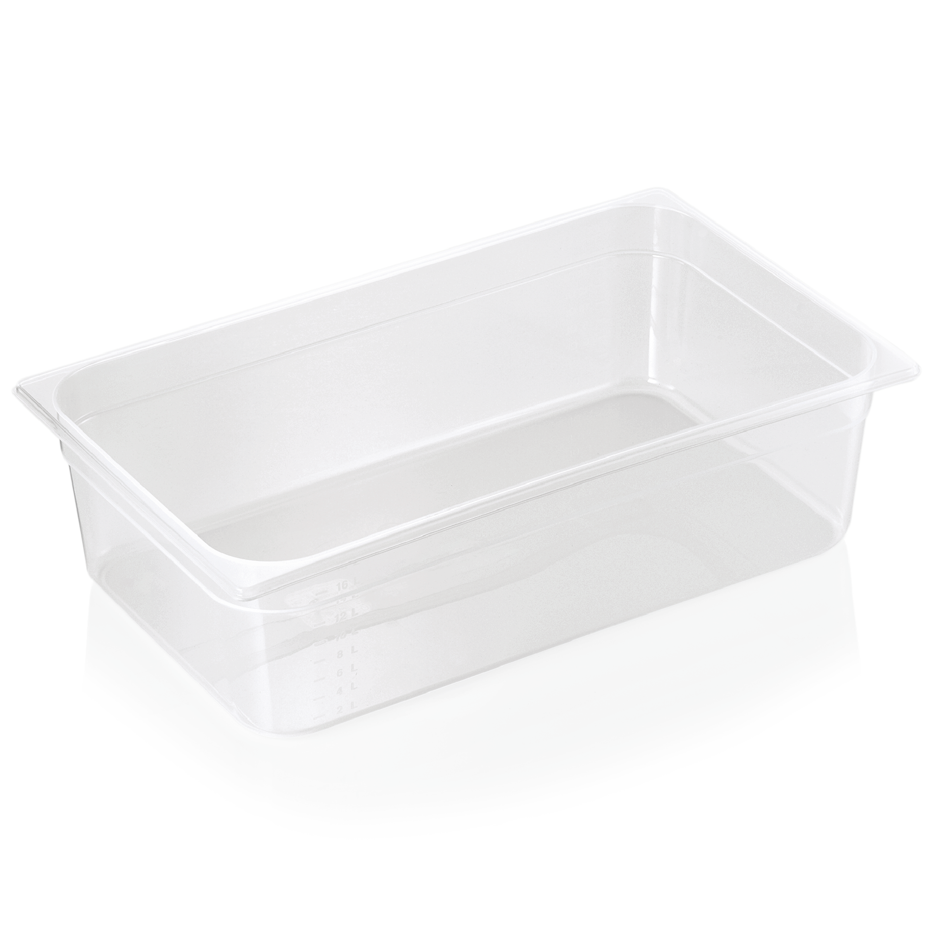 GN 1/1 Behälter mit Skalierung, Polypropylen - H 15cm (Serie GN 84)
