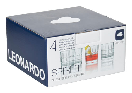 S.O.F. Glas Spiritii, Leonardo - 250ml (4 Stk.) S.O.F. Glas Spiritii, Leonardo - 250ml (4 Stk.)