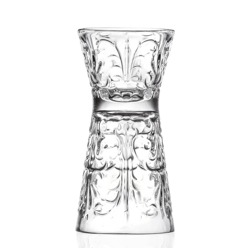 Doppelbarmaß / Jigger Tattoo, RCR, Kristallglas - 30/60ml (1 Stk.) Doppelbarmaß / Jigger Tattoo, RCR, Kristallglas - 30/60ml (1 Stk.)