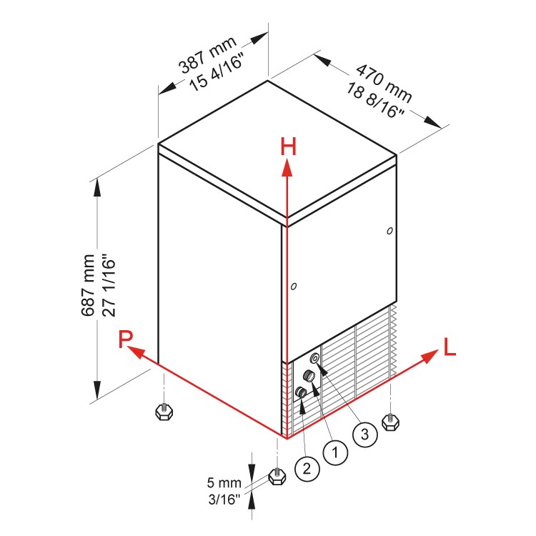 Brema Eiswürfelbereiter CB Serie 249A HC B-QUBE DP - Würfel (29kg) Brema Eiswürfelbereiter CB Serie 249A HC B-QUBE DP - Würfel (29kg)