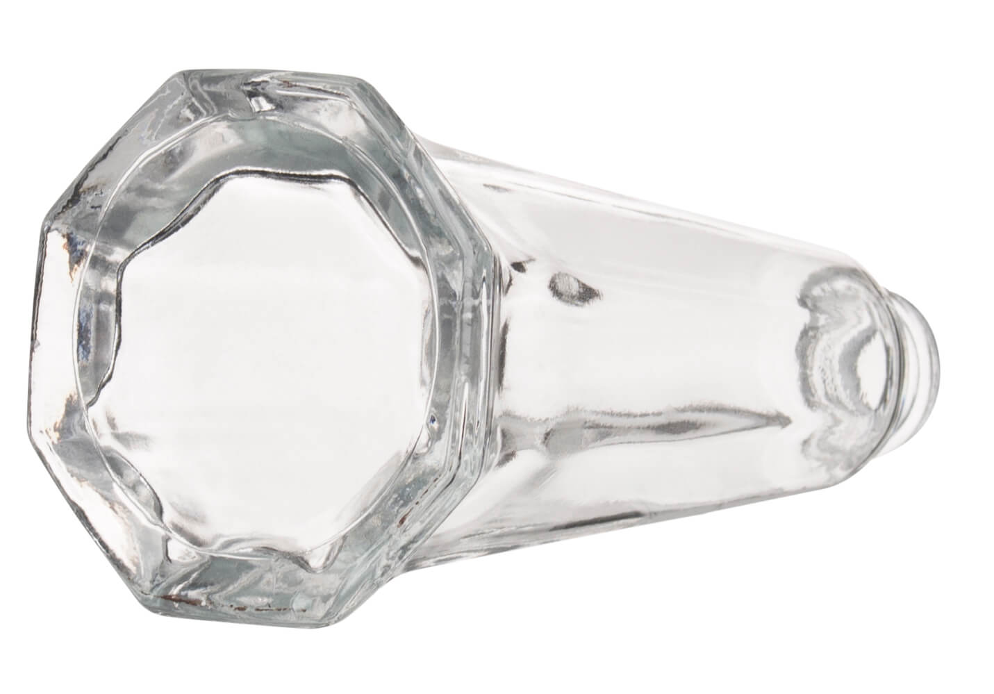 Salz- und Pfefferstreuer "Tower", Glas und Chrom - 11cm