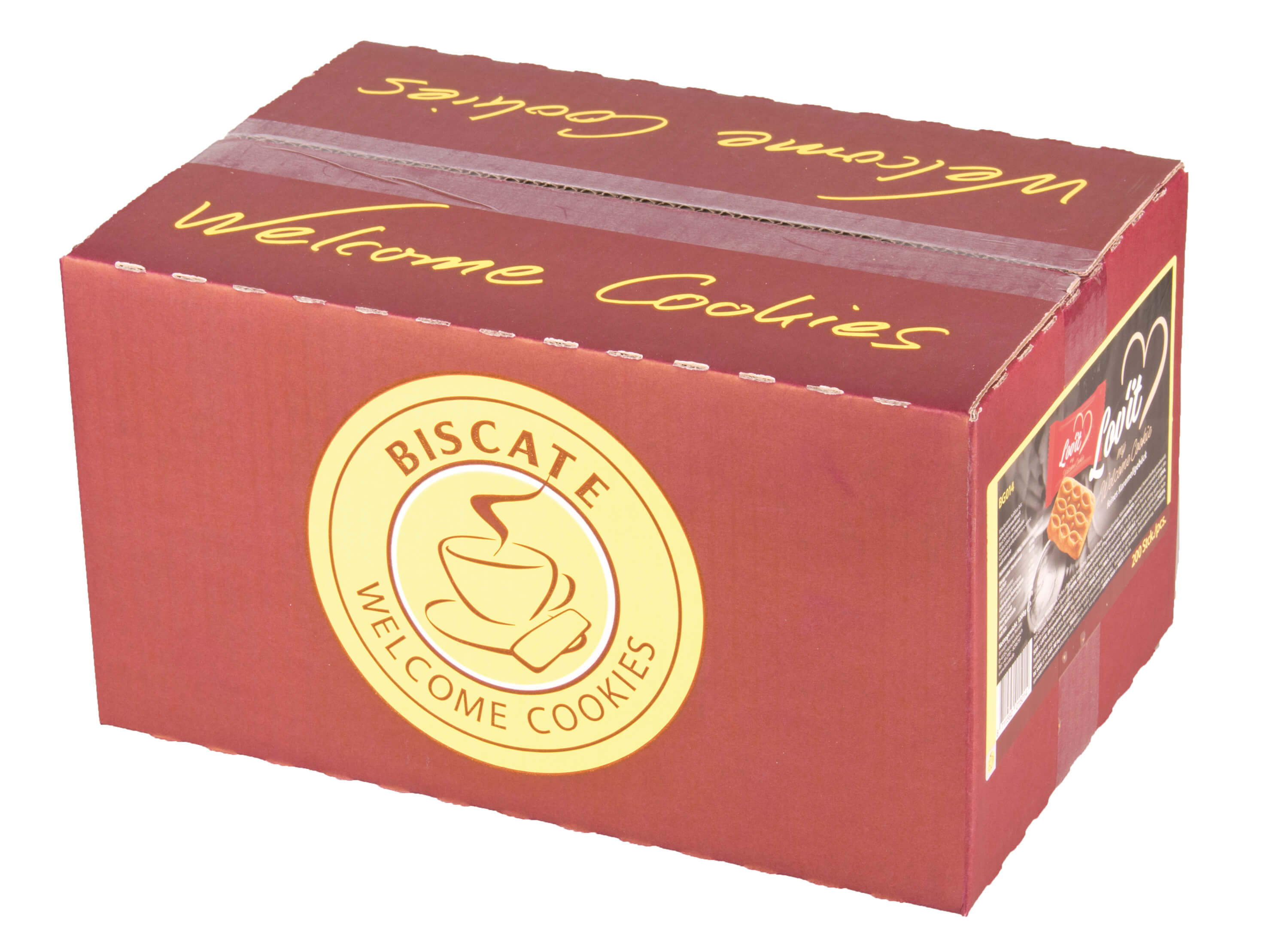 Kaffeegebäck Lov'it Karamell, vegan - Biscate welcome cookies (200 Stück)