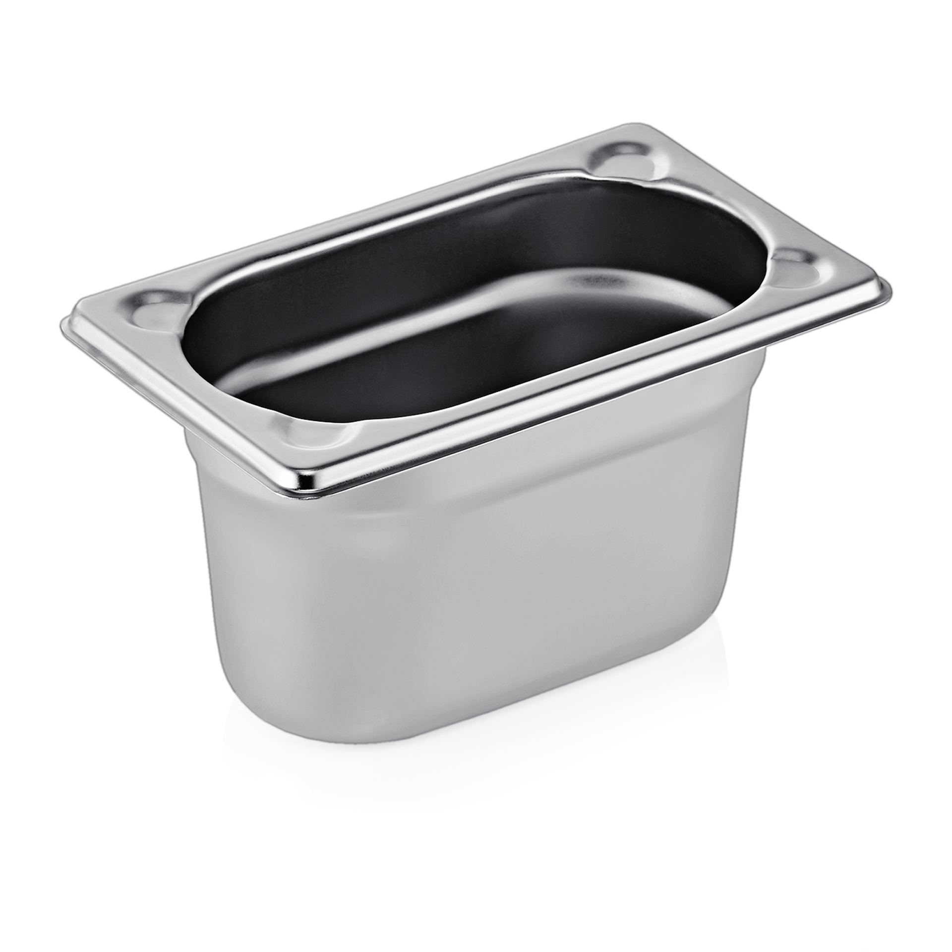 GN 1/9 Behälter, U-Ecken, CNS - H 10cm (Serie GN CORE) GN 1/9 Behälter, U-Ecken, CNS - H 10cm (Serie GN CORE)