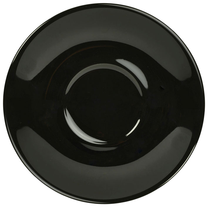 Untertasse schwarz - 13,5cm (6 Stk.)