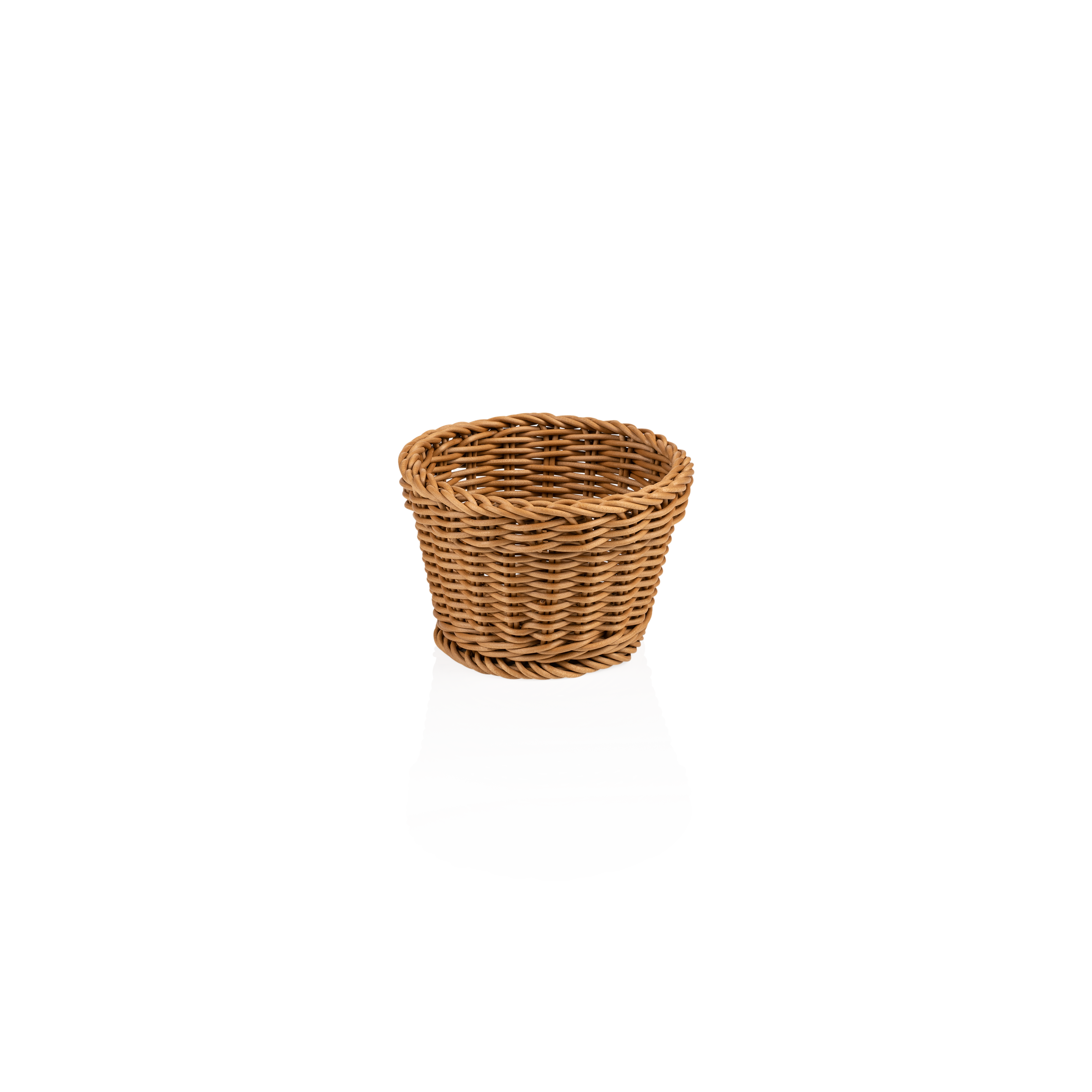 Korb rund, Polypropylen beige - 13x10cm Korb rund, Polypropylen beige - 13x10cm