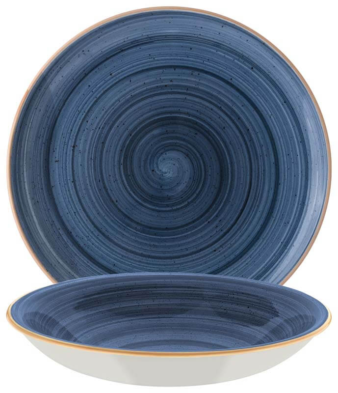 Bonna Aura Dusk Gourmet Teller tief 20cm blau - 12 Stück