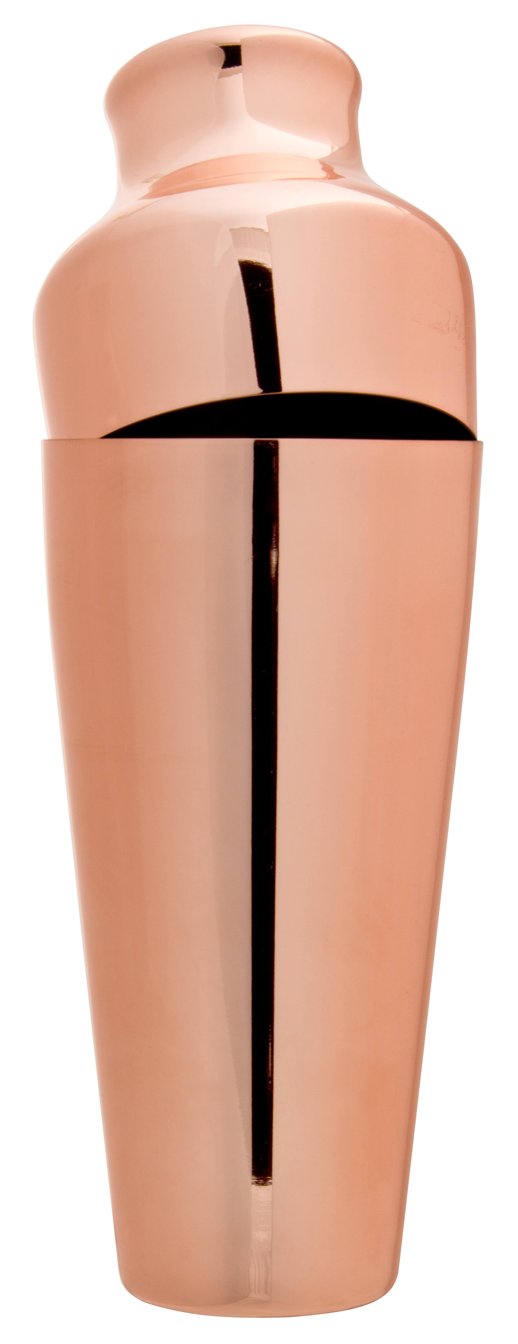 Cocktail Shaker Mezclar Art Deco, kupferfarben, zweiteilig (500ml)