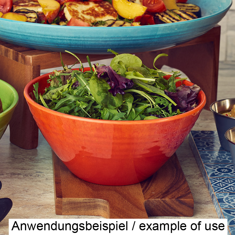 Schüssel Casablanca, Melamin, orange glasiert - 1,6l / 20,5cm Schüssel Casablanca, Melamin, orange glasiert - 1,6l / 20,5cm