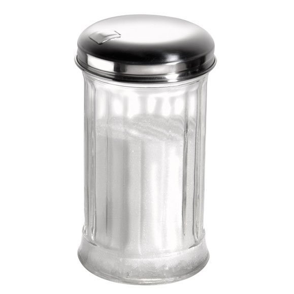 Zuckerstreuer Glas 13,5 cm / 320 ml