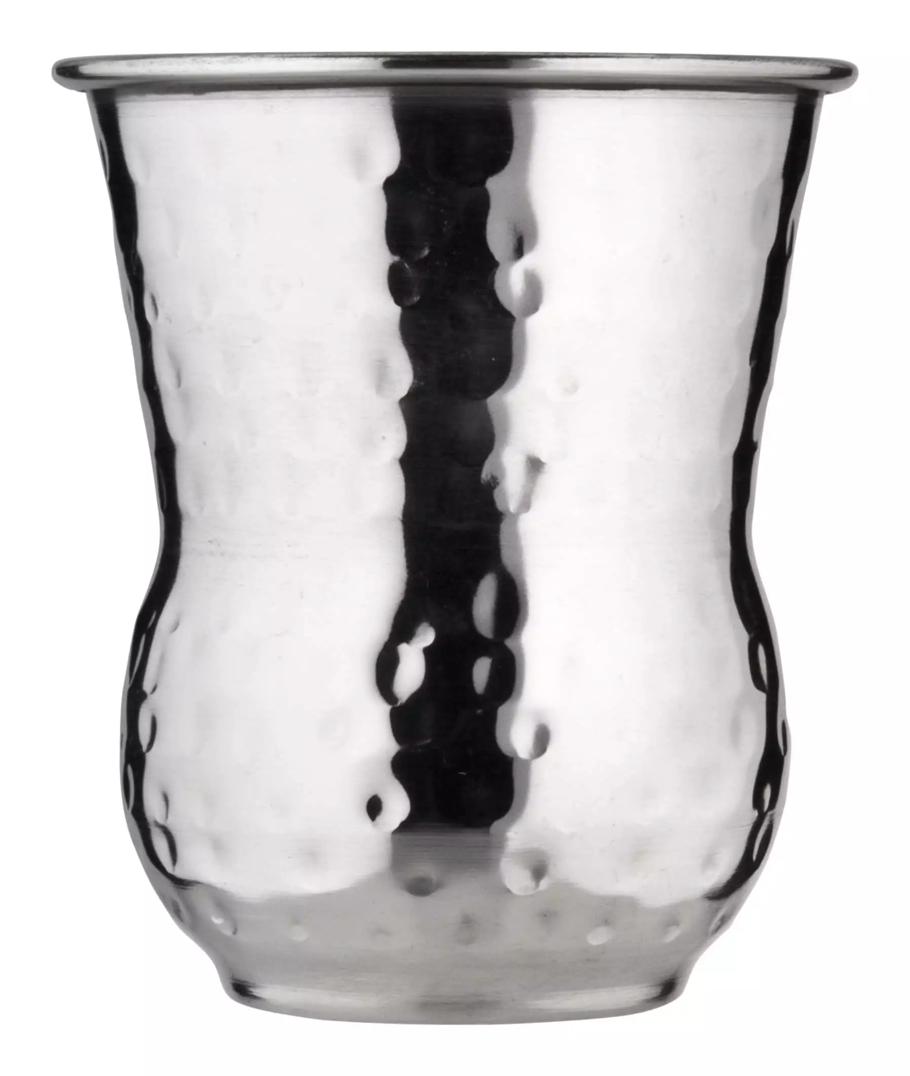 Julepbecher Marokko, gehämmert, Edelstahl - 400ml Julepbecher Marokko, gehämmert, Edelstahl - 400ml