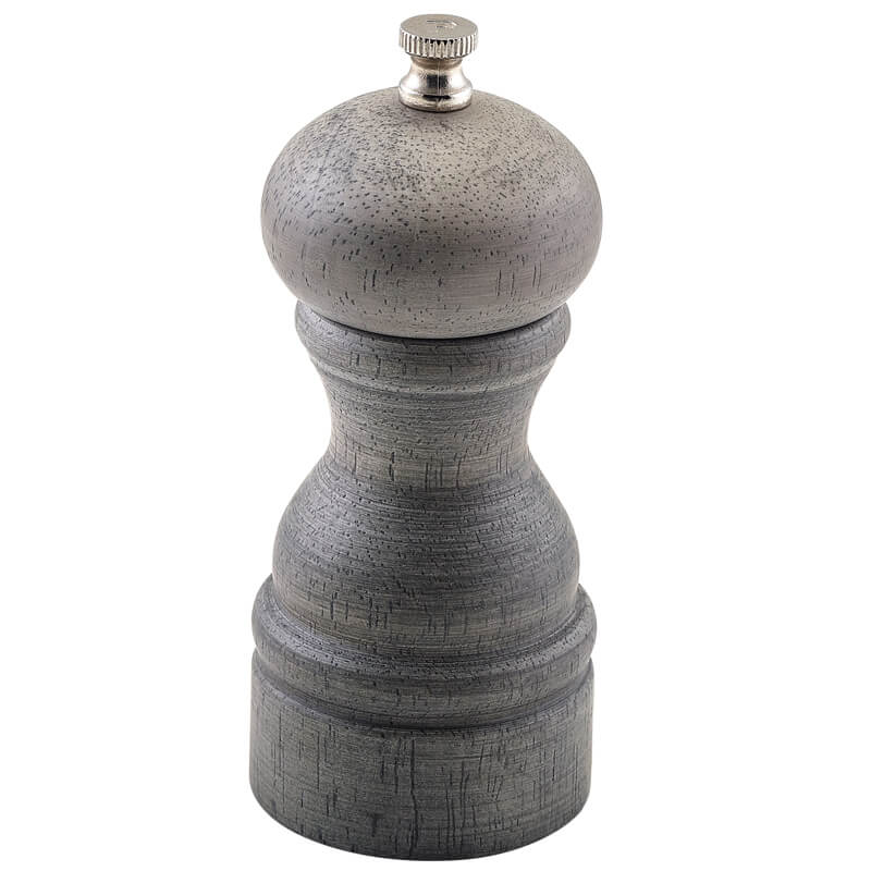 Salz-/Pfeffermühle, Holz - grau (13cm)